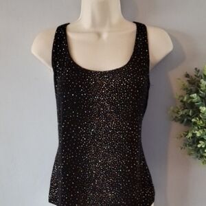 Alex Evenings Elegant Black Glitter Women's Top 24